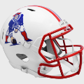 Helmets, Full Size Helmet: New England Patriots 1990 to 1992 Speed Replica Throwback Helmet