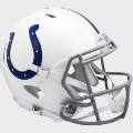 Helmets, Full Size Helmet: Indianapolis Colts 2004 to 2019 Speed Throwback Football Helmet