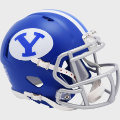 Helmets, Mini Helmets: Brigham Young Cougars NCAA Mini Speed Football Helmet <i>Satin Royal</i>