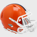 Helmets, Mini Helmets: Cleveland Browns 1975 to 2005 Riddell Mini Speed Throwback Helmet