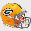 Helmets, Mini Helmets: Green Bay Packers 1961 to 1979 Riddell Mini Speed Throwback Helmet