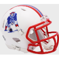 Helmets, Mini Helmets: New England Patriots 1990 to 1992 Riddell Mini Speed Throwback Helmet