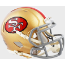 San Francisco 49ers 1964 to 1995 Riddell Mini Speed Throwback Helmet