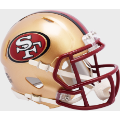 Helmets, Mini Helmets: San Francisco 49ers 1996 to 2008 Riddell Mini Speed Throwback Helmet