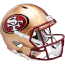 San Francisco 49ers 1996 to 2008 Speed Replica Throwback Helmet