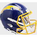 Helmets, Full Size Helmet: San Diego Chargers 1974 to 1987 Speed Replica Throwback Helmet