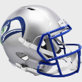 Helmets, Full Size Helmet: Seattle Seahawks 1983 to 2001 Speed Replica Throwback Helmet