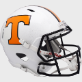 Helmets, Full Size Helmet: Tennessee Volunteers Speed Replica Football Helmet <i>Dark Mode White</i>