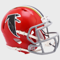 Helmets, Mini Helmets: Atlanta Falcons 1966 to 1969 Riddell Mini Speed Throwback Helmet