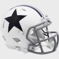 Helmets, Mini Helmets: Dallas Cowboys 1960 to 1963 Riddell Mini Speed Throwback Helmet