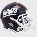 Helmets, Mini Helmets: New York Giants 1981 to 1999 Riddell Mini Speed Throwback Helmet