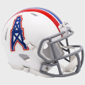 Helmets, Mini Helmets: Houston Oilers 1975 to 1980 Riddell Mini Speed Throwback Helmet