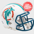Helmets, Mini Helmets: Miami Dolphins 1980 to 1996 Riddell Mini Speed Throwback Helmet