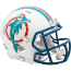 Miami Dolphins 1980 to 1996 Riddell Mini Speed Throwback Helmet
