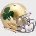 Helmets, Mini Helmets: Notre Dame Fighting Irish NCAA Mini Speed Football Helmet <i>Shamrock</i>