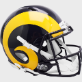 Helmets, Full Size Helmet: St. Louis Rams 1981 to 1999 Speed Throwback Football Helmet