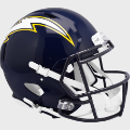 Helmets, Full Size Helmet: San Diego Chargers 1988 to 2006 Speed Throwback Football Helmet