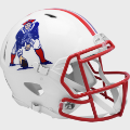 Helmets, Full Size Helmet: New England Patriots 1990 to 1992 Speed Throwback Football Helmet