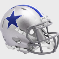 Helmets, Mini Helmets: Dallas Cowboys 1964 to 1966 Riddell Mini Speed Throwback Helmet