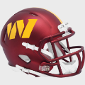 Helmets, Mini Helmets: Washington Commanders NFL Mini Speed Football Helmet <B>Anodized Maroon</B>