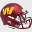 Washington Commanders NFL Mini Speed Football Helmet <B>Anodized Maroon</B>