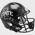 Helmets, Full Size Helmet: Iowa State Cyclones Speed Replica Football Helmet <i>Satin Black</i>