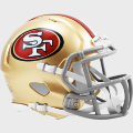 Helmets, Mini Helmets: San Francisco 49ers NFL Mini Speed Football Helmet