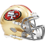 San Francisco 49ers NFL Mini Speed Football Helmet