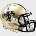 Helmets, Mini Helmets: New Orleans Saints NFL Mini Speed Football Helmet