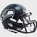 Helmets, Mini Helmets: Seattle Seahawks NFL Mini Speed Football Helmet <i>Matte Navy</i>