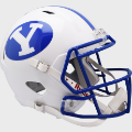 Helmets, Full Size Helmet: Brigham Young Cougars Speed Replica Football Helmet <i>White</i>