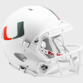 Helmets, Full Size Helmet: Miami Hurricanes Speed Football Helmet