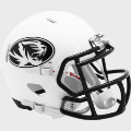 Helmets, Mini Helmets: Missouri Tigers NCAA Mini Speed Football Helmet <i>Matte White</i>