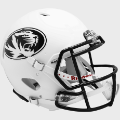 Helmets, Full Size Helmet: Missouri Tigers Speed Football Helmet <i>Matte White</i>