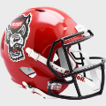 Helmets, Full Size Helmet: North Carolina State Wolfpack Speed Replica Football Helmet <i>2018 Red Tuf...