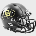 Helmets, Mini Helmets: Colorado Buffaloes NCAA Mini Speed Football Helmet <i>Matte Black</i>