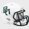 Helmets, Mini Helmets: Baylor Bears NCAA Mini Speed Football Helmet <i>White Metallic</i>