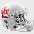 Helmets, Full Size Helmet: Houston Cougars Speed Football Helmet <B>Matte w/Chrome Decal</B>