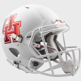 Houston Cougars Speed Football Helmet <B>Matte w/Chrome Decal</B>