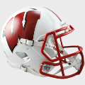 Helmets, Full Size Helmet: Wisconsin Badgers Speed Football Helmet