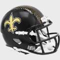 Helmets, Mini Helmets: New Orleans Saints Riddell Mini Helmet <B>2022 Alternate On-Field</B>