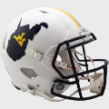 Helmets, Full Size Helmet: West Virginia Mountaineers Speed Football Helmet <i>Backyard Brawl</i>