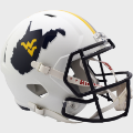 Helmets, Full Size Helmet: West Virginia Mountaineers Speed Replica Football Helmet <i>Backyard Brawl<...