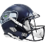 Seattle Seahawks Speed Football Helmet <B>Matte Navy</B>