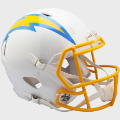 Helmets, Full Size Helmet: Los Angeles Chargers Speed Football Helmet