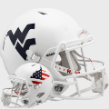 Helmets, Full Size Helmet: West Virginia Mountaineers Speed Football Helmet <i>Stars and Stripes</i>