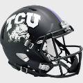 Helmets, Full Size Helmet: TCU Horned Frogs Speed Football Helmet <B>Matte Black</B>