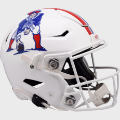 Helmets, Full Size Helmet: New England Patriots 1982 to 1989 SpeedFlex Throwback Football Helmet