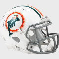 Helmets, Mini Helmets: Miami Dolphins NFL Mini Speed Football Helmet <i>Tribute</i>