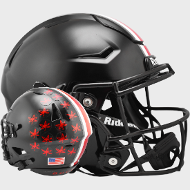 Ohio State Buckeyes SpeedFlex Football Helmet <B>Satin Black</B>